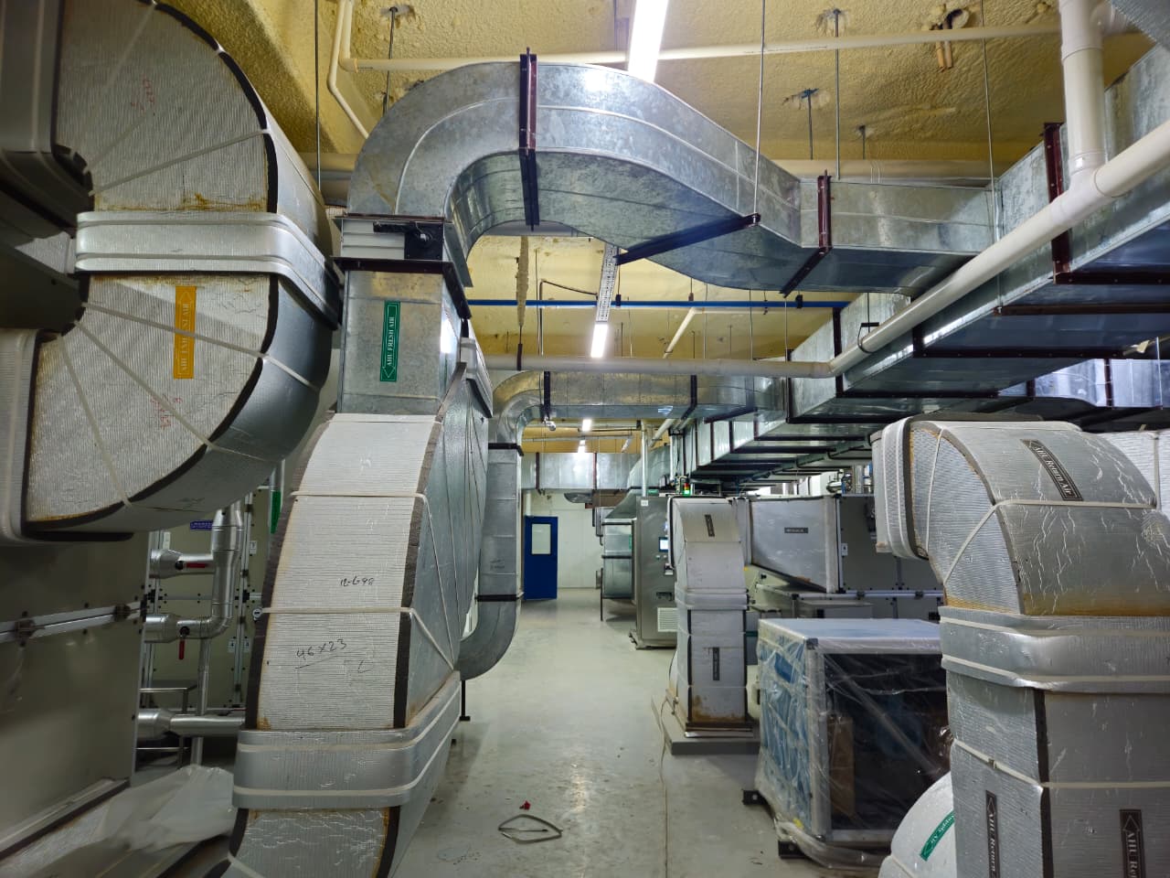 Cleanroom AHU Plant Corridor & Goose-Neck Ducts