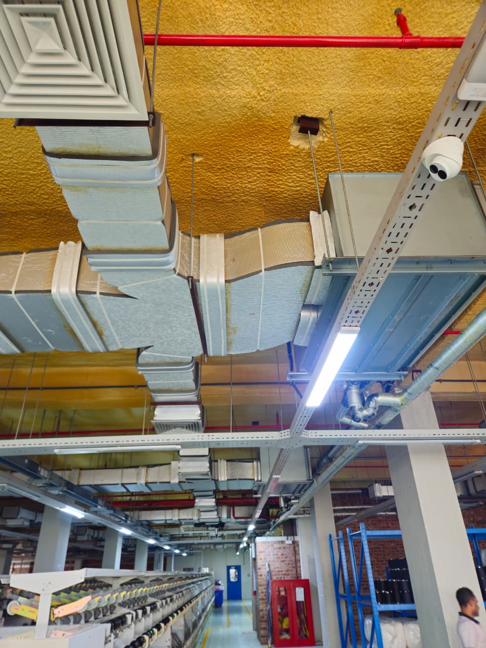 Textile Spinning Floor Overhead Air Distribution